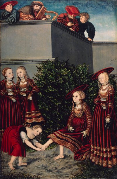 David und Bathseba von Lucas Cranach the Elder